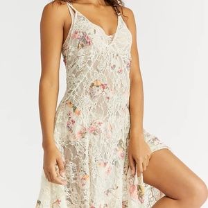 Free People Lea Embellished MIDI Slip
